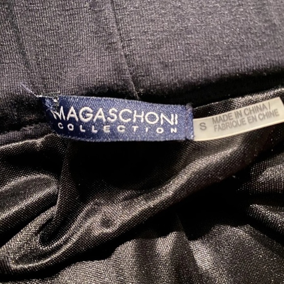 Magaschoni Collection Womens Black Ruched Skirt Size Small - Picture 3 of 4